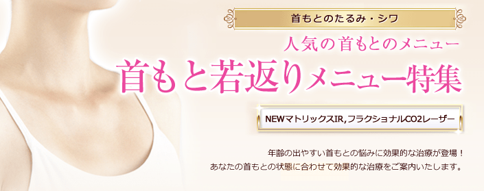 首もと若返りメニュー